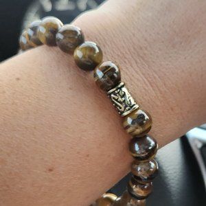 Unisex Tiger eye courage bracelet